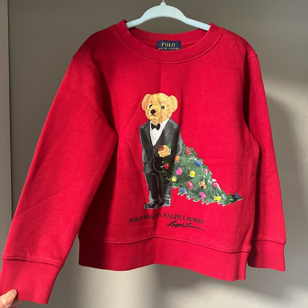 Polo Ralph Lauren NEW Bear Christmas Crewneck Sweater